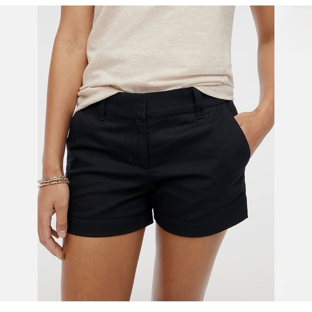NWT! J. Crew Black Women's Chino Bermuda Shorts